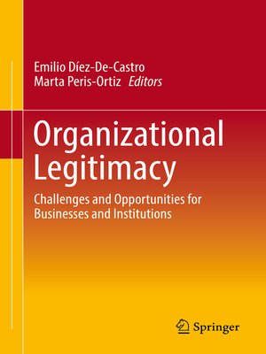 cover image of Organizational Legitimacy